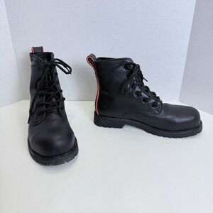 Juno Jones Leeza Composite Toe Lace Up Work Boots Womens 8.5 Black Metal Free